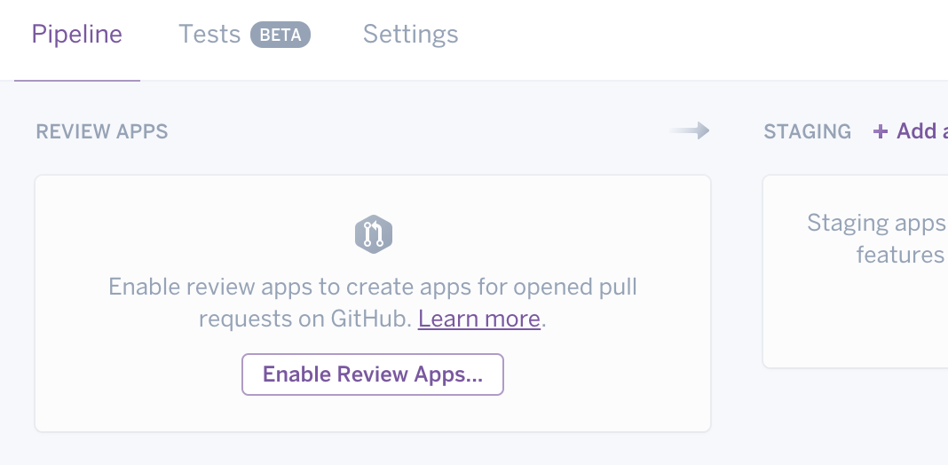enable review apps